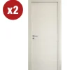 2 porte battenti da interno reversibili quarzo, 80x210 cm Sale