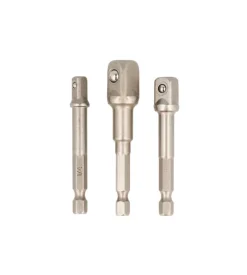 Adattatori da 50 mm. con attacco 1/4” per 1/4” - 3/8” - 1/2” 3 pz. Sale