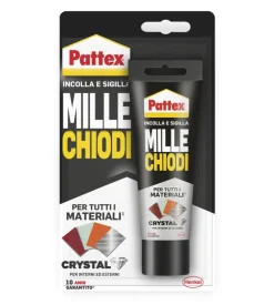 Henkel Adesivo pattex millechiodi crystal cartuccia,  90 gr New