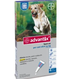 Bayer Advantix spot on antiparassitario per cani oltre 25 kg - . Online