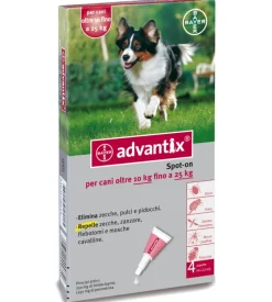 Bayer Advantix spot on antiparassitario per cani da 10 a 25 kg - . Sale