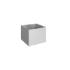 Biohort Aiuola rialzata da esterno argento metallizzato, misura 1x1 - Best