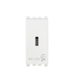 Alimentatore usb c 5v 1.5a 1m bianco - vimar Discount