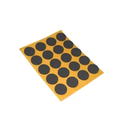 Accessori-Antiscivolo "mussit" tondi in epdm adesiva nera รธ 14 mm. - spessore 2,5 mm. - 20 pz.