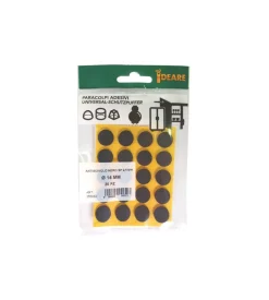 Accessori-Antiscivolo "mussit" tondi in epdm adesiva nera ø 14 mm. - spessore 2,5 mm. - 20 pz.