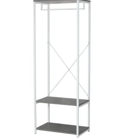 Appendiabiti in metallo bianco e cemento, 60x40,4x167 cm Hot