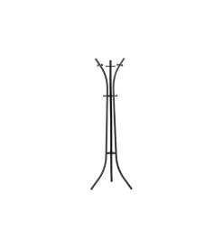 Appendiabiti "reed" in metallo colore grigio scuro, 40x59x184 cm Hot