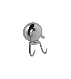 Accessori Bagno-Appendino doppio cromo ventosa