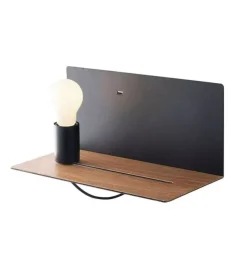 Applique "flash" nera con attacco usb, 40w