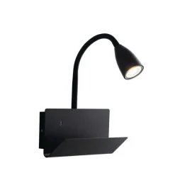 Applique "gulp" metallo nero con attacco usb, 8w Online