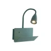 Applique "gulp" metallo verde con attacco usb, 8w