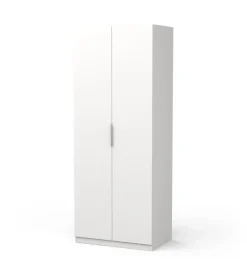 Armadi-Armadio 2 ante battenti bianco 79,4x51,1x203 cm