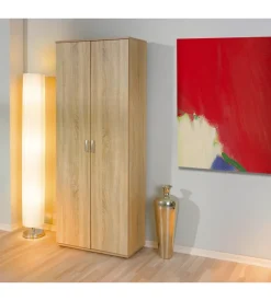 Armadio 2 ante rovere, 70x34x189 cm