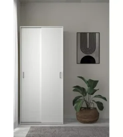 Armadi-Armadio 2 ante scorrevoli "space" bianco 77,6x48,2x175,4 cm