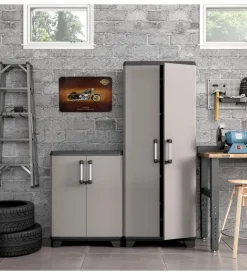 Keter Armadio alto "sistema new" in polipropilene grigio 68x39x173 cm Sale