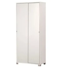 Sarmog Armadio con 2 ante scorrevoli bianco, 82x41x190 cm Clearance