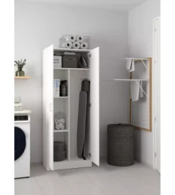 Armadio multifunzione 2 ante bianco 70x36x180,9 cm Outlet