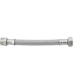 Idro-Bric Attacchi Vari-Attacco flessibile flex normale - 1/2m-1/2f da 30 cm.