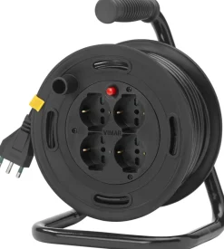 Vimar Avvolgicavo 16a 4 uscite universali 15 m Hot