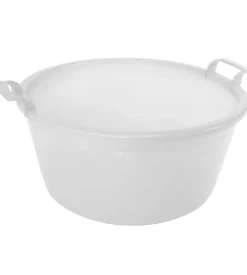 Bacinella polietilene da 35 cm - colore  bianca. Best