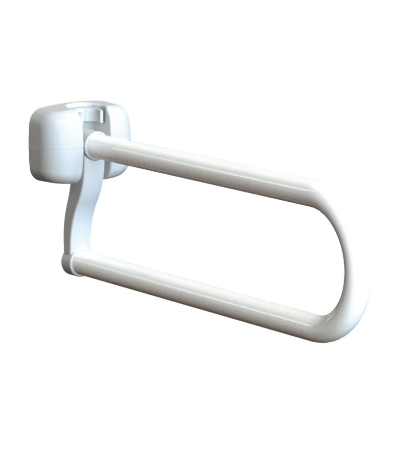 Accessori Bagno-Barra ribaltabile in acciaio laccato, 60 cm