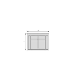 Emuca Base per contenitori raccolta differenziata, modulo 90 cm Hot