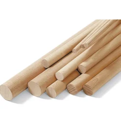 Bastoni tondi lisci in legno duro ø 6 x 1000 mm Discount