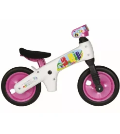 Bellelli bicicletta senza pedali b-bip bianca rosa Online