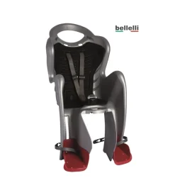 Bellelli seggiolino bici posteriore mr fox argento con b-fix Clearance