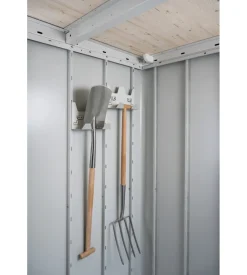 Biohort 2 pezzi ganci porta attrezzi per casetta da giardino neo, grigio/bianco Clearance