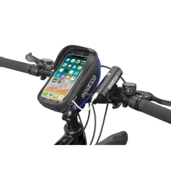 Sparco Borsa porta cellulare per bici in microfibra, 19x11x5,5 cm Outlet