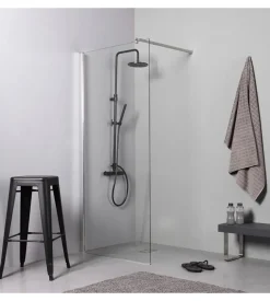 Box doccia walk-in cromo 6mm, 110x190 cm Sale