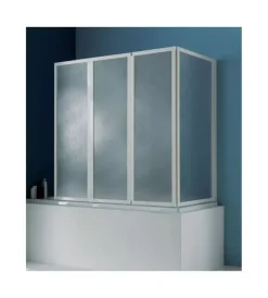 Box per vasca con 4 ante pieghevoli in crilex h135 cm Outlet