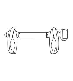 Yakima Braccetto ferma telaio da bici a bici per portabici justclick e foldclick yck609 Outlet