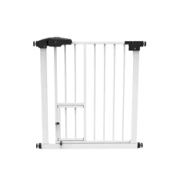 Cancelletto di sicurezza per bambini armonia "bimbi clic-clac" in metallo verniciato bianco con porta 75x78 cm Best