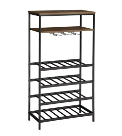 Cantinetta metallo nero, 30x65x120 cm Outlet