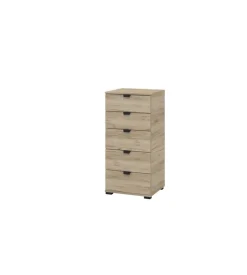 BellaHome Cassettiera "pamplona" 5 cassetti, 45x40x95 cm Outlet
