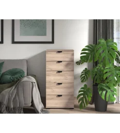 BellaHome Cassettiera "pamplona" 5 cassetti, 45x40x95 cm Outlet