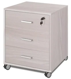 Sarmog Cassettiera per scrivania 3 cassetti olmo ante olmo - l.50 x h.70 x p.41 cm. Outlet
