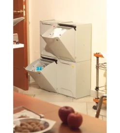 ART PLAST Ordine E Sistemazione-Cassonetto raccolta differenziata colore rosso