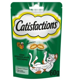 Catisfaction - snack per gatti tacchino 60 gr Hot