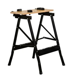 Cavalletto banco da lavoro in metallo, portata massima 100 kg - 60.5x65xh76 cm Best