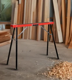 Cavalletti-Cavalletto da lavoro pieghevole easy system con maniglia con portata 125 kg 99,8x39,2xh80 cm