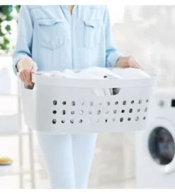 Cesta portabiancheria "jona" colore bianco da 39 litri Outlet