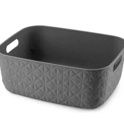 Keter Accessori Bagno-Cesto portaoggetti "curver softex m" antracite, 12,5 litri
