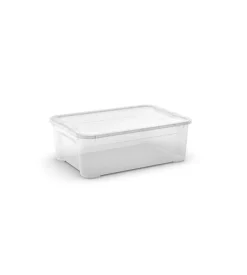 Keter Contenitore con coperchio trasparente "tbox m" in plastica 31 lt 55,6x39,1x18,9 cm Discount