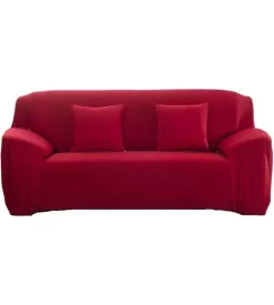 BellaHome Copridivano 2 posti elasticizzato rosso, 145-185 cm Online