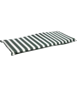 Cuscino per panchina da esterno con fantasia a righe verdi, 111x45xh2.5 cm Outlet
