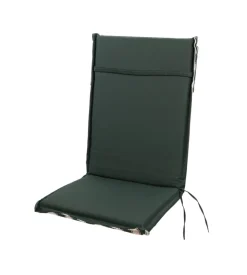 Cuscino per sedia da esterno con schienale alto e fantiasia a righe verdi, 47x68,5x2,5 cm Clearance