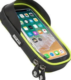 Sparco Bici-Custodia porta cellulare per bici in microfibra, 19x11x5,5 cm